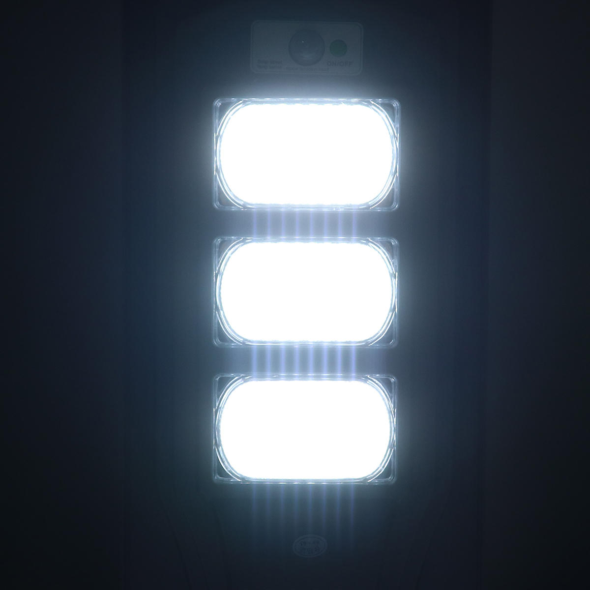 120W LED Solar Powered Wall Street Light PIR Motion Outdoor Garden Lamp