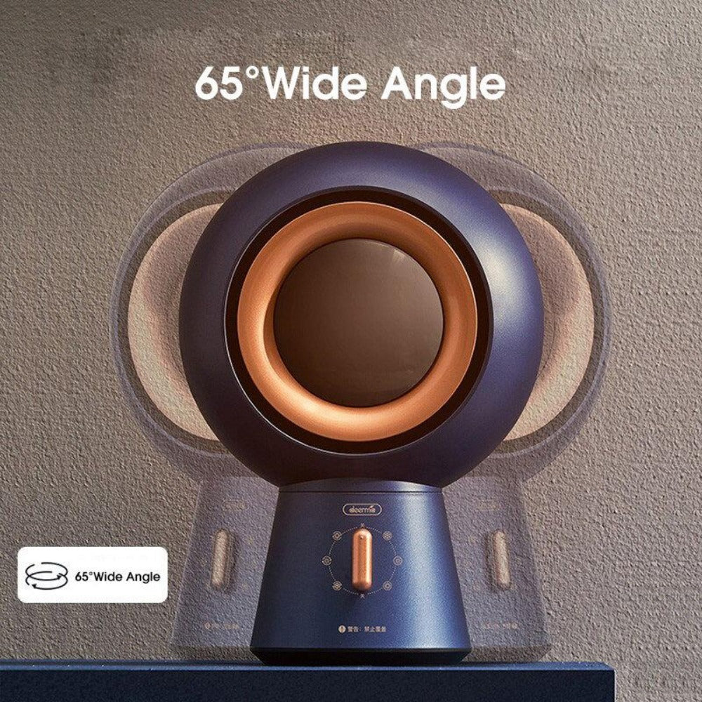 Electric Heater 65° Wide Angle, 6-Gear Ceramic PTC, Desktop/Floor, Low Noise for Home/Office
