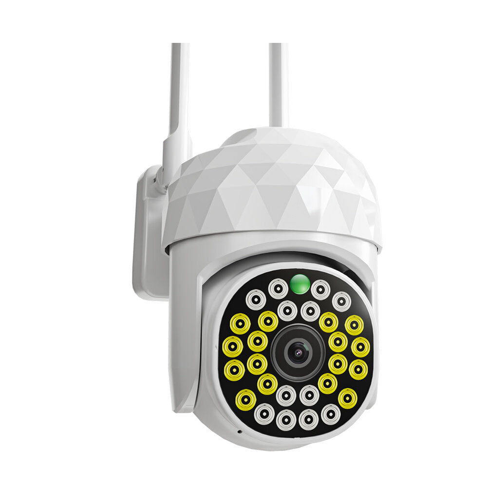 HD 2MP WIFI IP Camera Waterproof Infrared Full Color Night Vision Security Camera with 28 Lights