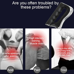 Electric Fascia Microcurrent Scraper for Muscle Relaxation & Pain Relief - NMES Massage Tool, Portable & Adjustable