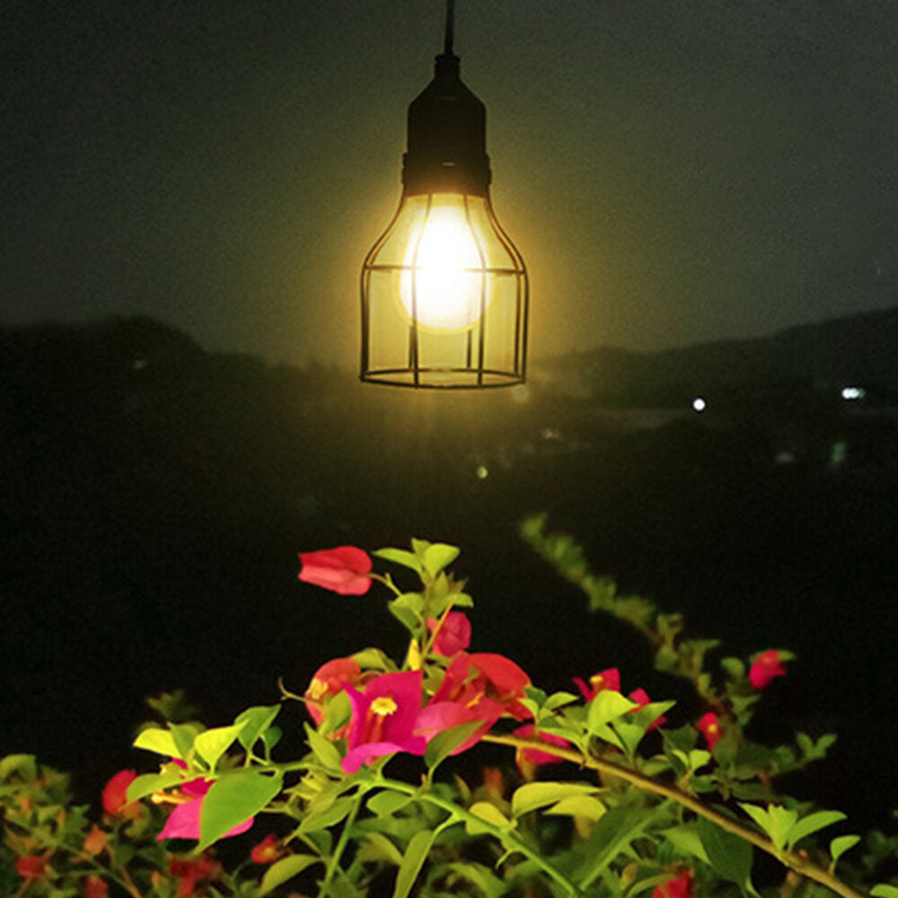 LED Solar Light With 3m Extension Cord  Wrought Iron Retro Light Suitable For Courtyard/Garden/Corridor