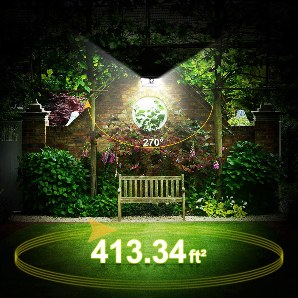 Solar Power 68 LED Wall Light PIR Motion Sensor Waterproof Outdoor Garden Yard Security Lamp
