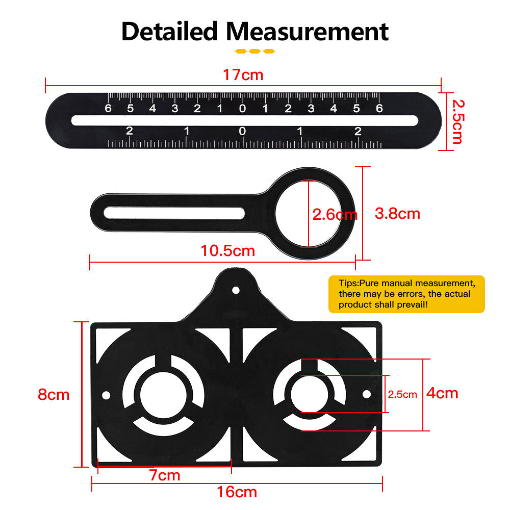 Universal Multi-Angle Measuring Ruler - Durable Aluminum Alloy, Accurate Laser-Etched Marks, Time-Saving Tool for Various Projects
