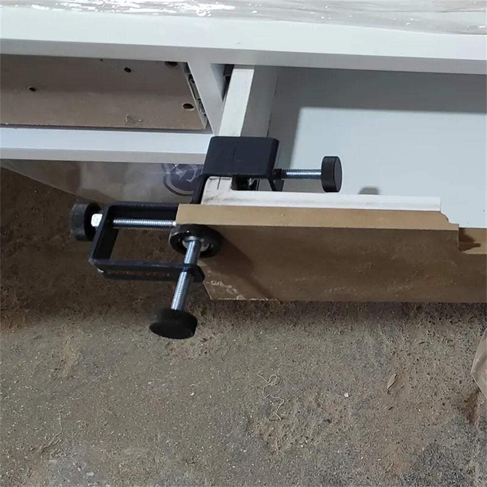 2pcs Drawer Front Installation Clamps - Heavy-Duty Metal, Precision Alignment, Power-Free Tool for DIY & Woodworking