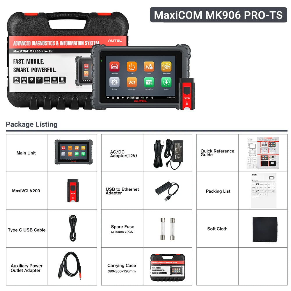 Car TPMS Diagnostic Tool Automotive Scanner w/ Full TPMS Fuction ECU Coding CAN FD DoIP K MK906PRO