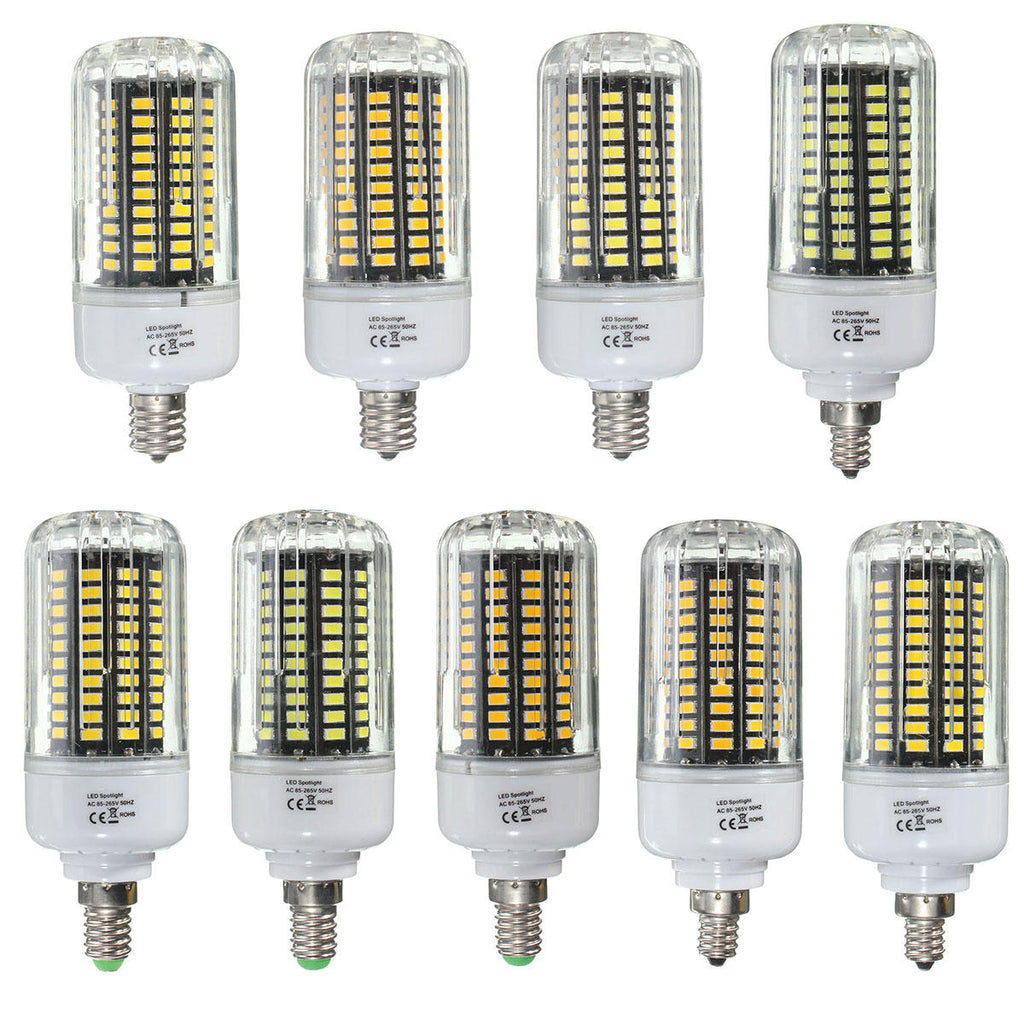 120 SMD 5736 LED White Warm White Natural White Cover Corn Ligh Lamp Bulb AC85-265V