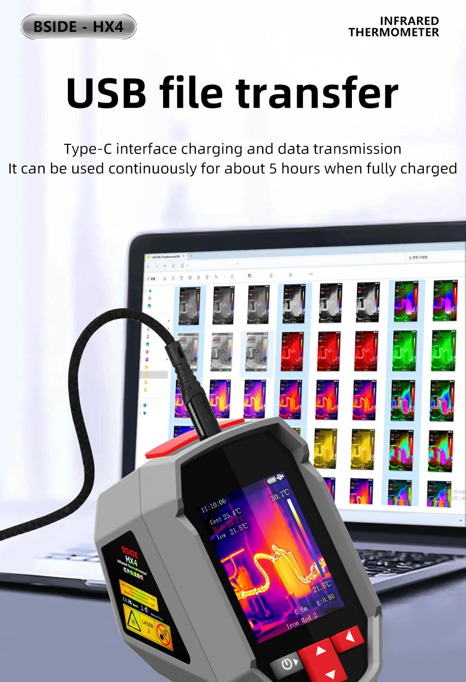 GreenZech Industrial 320-H | 240x320 HD Thermal Imaging Camera | 25Hz Professional Handheld Infrared Imager