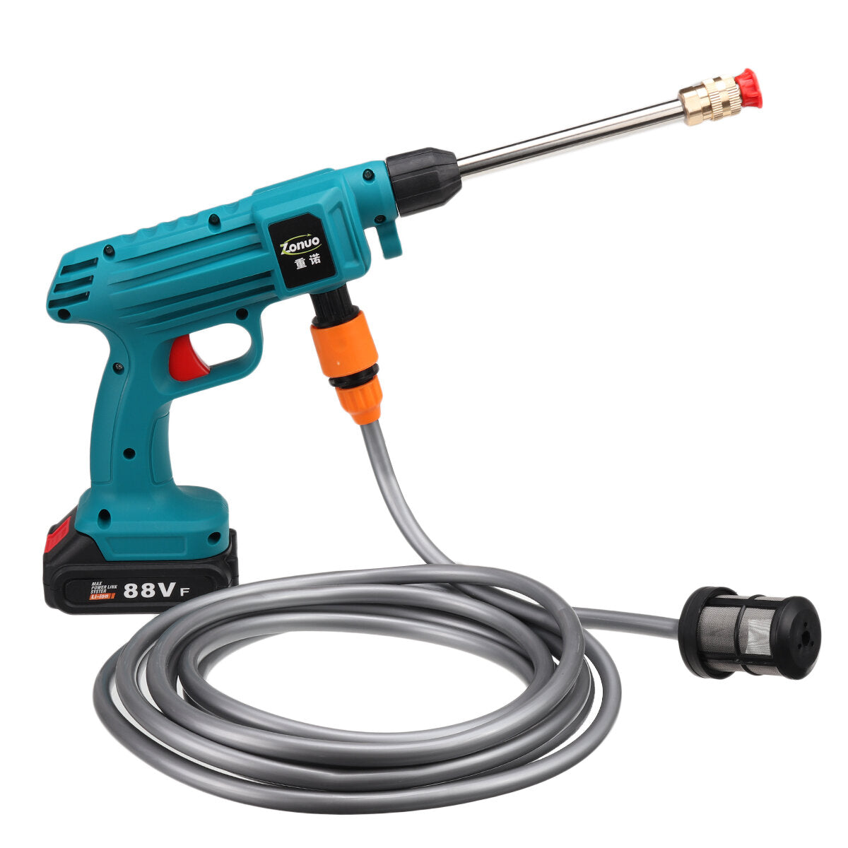 88VF Cordless High Pressure Washer Car Washing Spray Guns Water Cleaner
