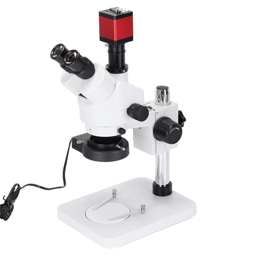 13MP Trinocular Stereo Soldering Microscope Stand Lens Digital Camera for Repair Mobile Phone Tools Kits
