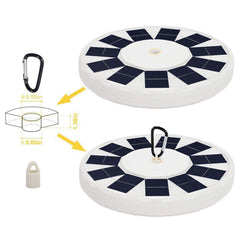 Solar Flag Pole Light 48LED Flagpole Solar Light Downlight Lighting for 15 to 25 Ft Flag Pole Topper