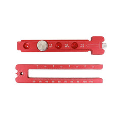 Adjustable Red Woodworking Compass - Multi-functional Tool for Circles, Measuring, and Marking - Durable Aluminum Alloy