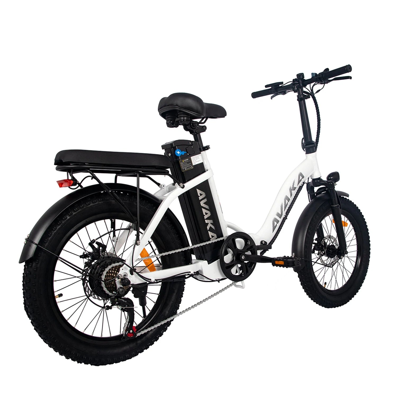 18.2Ah 48V 500W Recommended Top Speed 25KM/H Electric Bicycle Max Speed 32Km/h 20*3.0 Fat Tire 70-80km Mileage Range Max Load 120kg