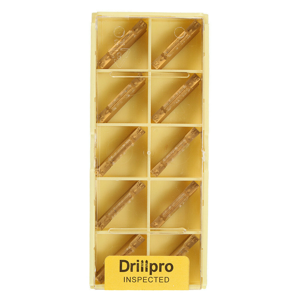 10pcs MGMN300-M Carbide Inserts 3mm Width for MGEHR/MGIVR Grooving Cut Off Tool Turning Tool