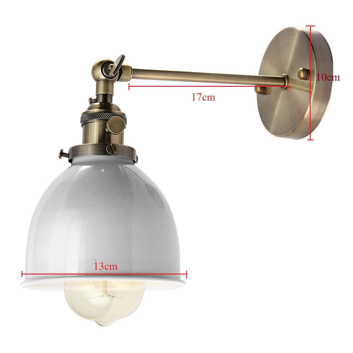 Retro Industrial Sconce Iron Lampshade UP DOWN Wall Light LOFT Brushed Wall Lamp E27