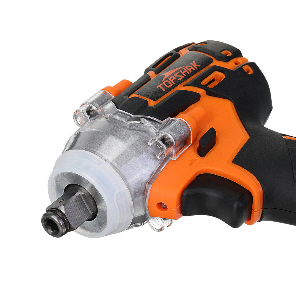 Brushless Impact Wrench LED Working Light Rechargeable Woodworking Maintenance Tool