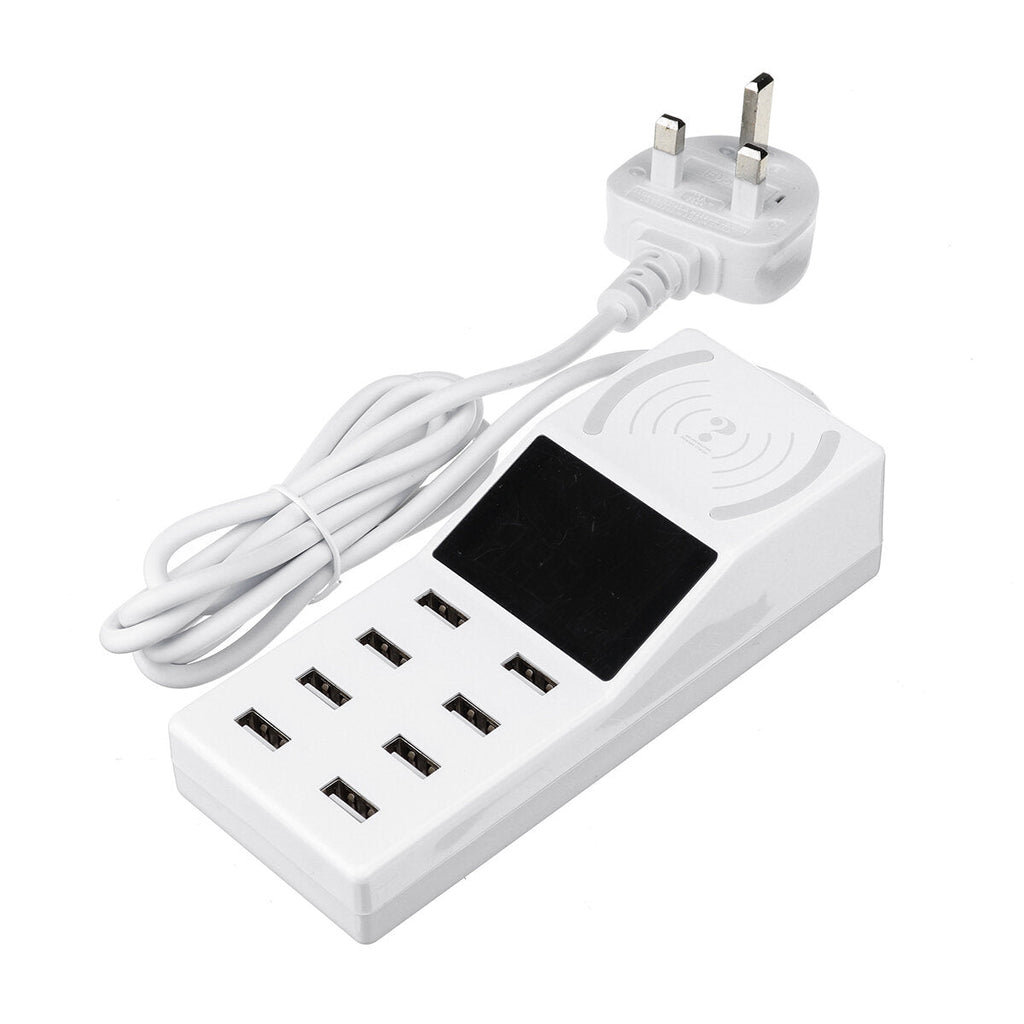 Upgrade Version Multiple USB Charger Intelligent 8-Port Desktop Charger Wireless Charger Charging Station