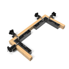 90° Aluminum Alloy Ruler Set - Dual Scale (Imperial & Metric), Durable, User-Friendly, Includes 4 Clamp Sleeves