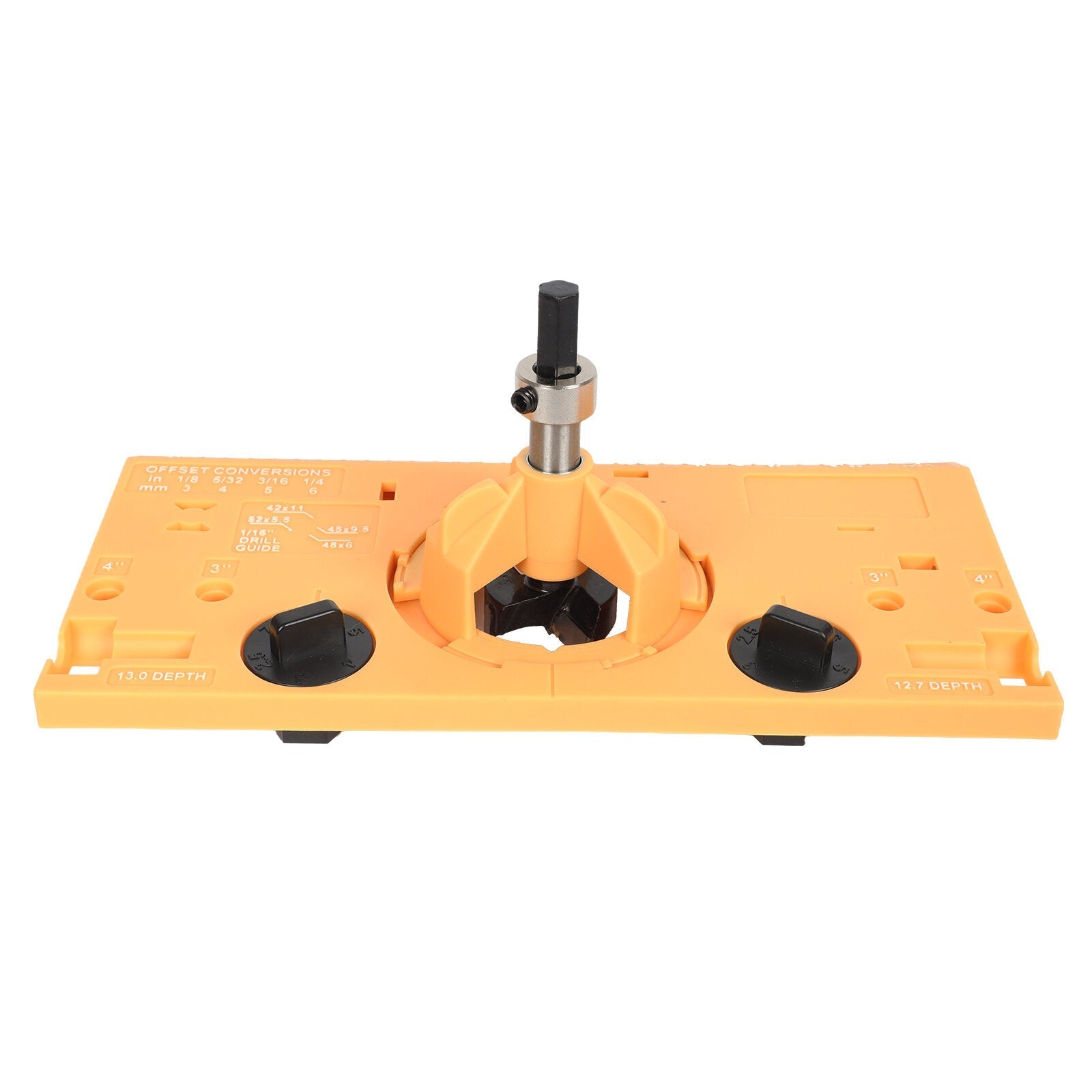 35mm Concealed Hinge Jig Drill Guide for Accurate Woodworking - Easy DIY Tool with Carbide-Tipped Bit Included