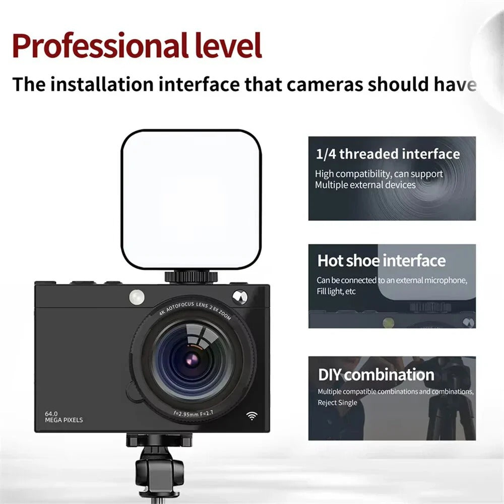 4K Digital Camera 2.83 Inch IPS Display Screen 28X Optical Zoom Portable Vlogging Camera for Beginner Photography HD Video Recording