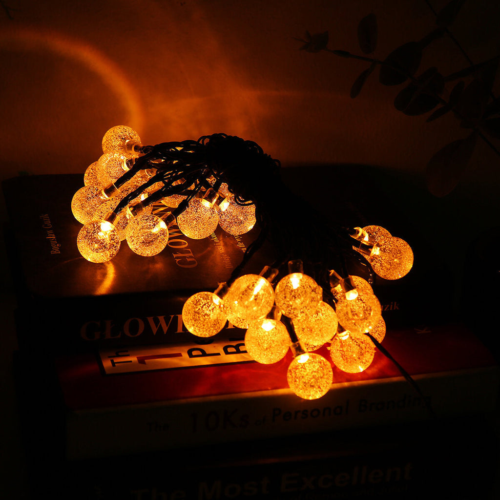 5M 20LED Solar Fairy String Light 2 Modes Outdoor Waterproof Garden Home Decorative Lamp