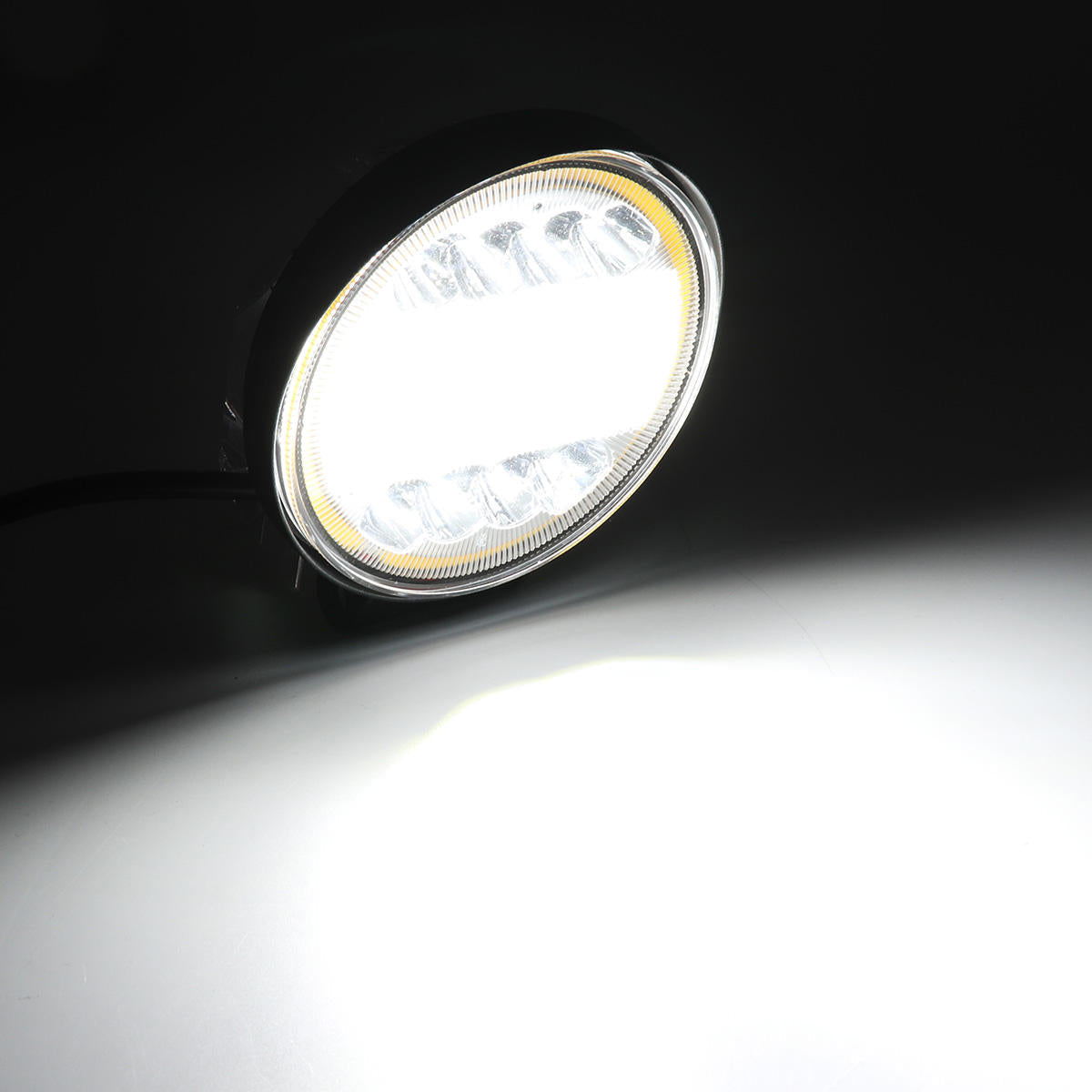 126W LED Work Light Yellow Beam Lamp DRL Amber Angel Eye Light For Car Motorcycle Off-road Truck