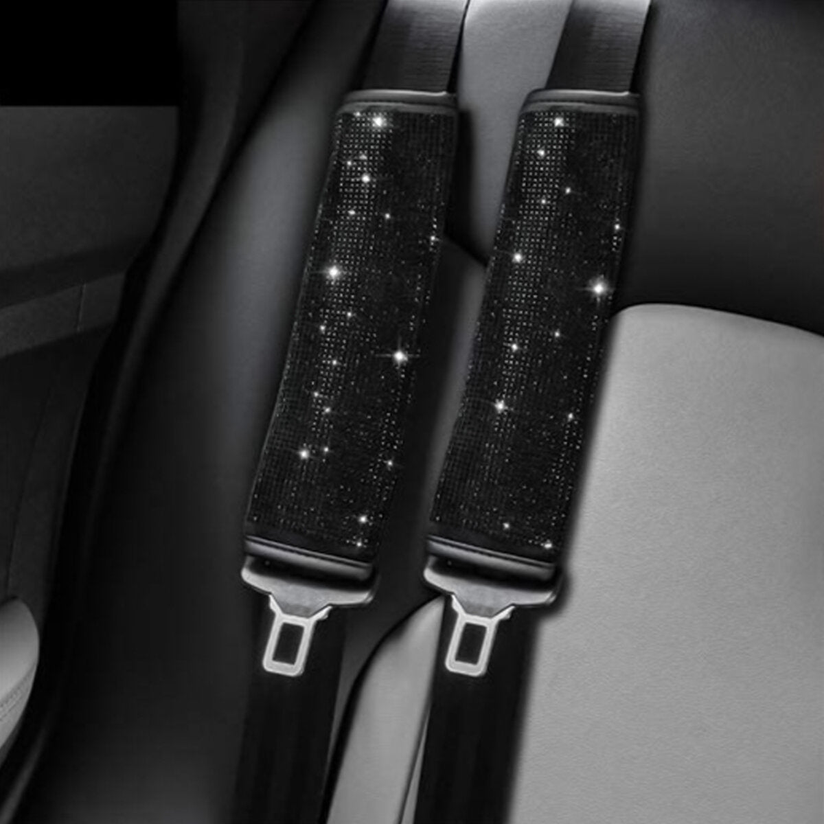 Universal Steering Wheel Cover Sparkle Luxury Bling Bling Rhinestone Diamond Car Accessories Decor