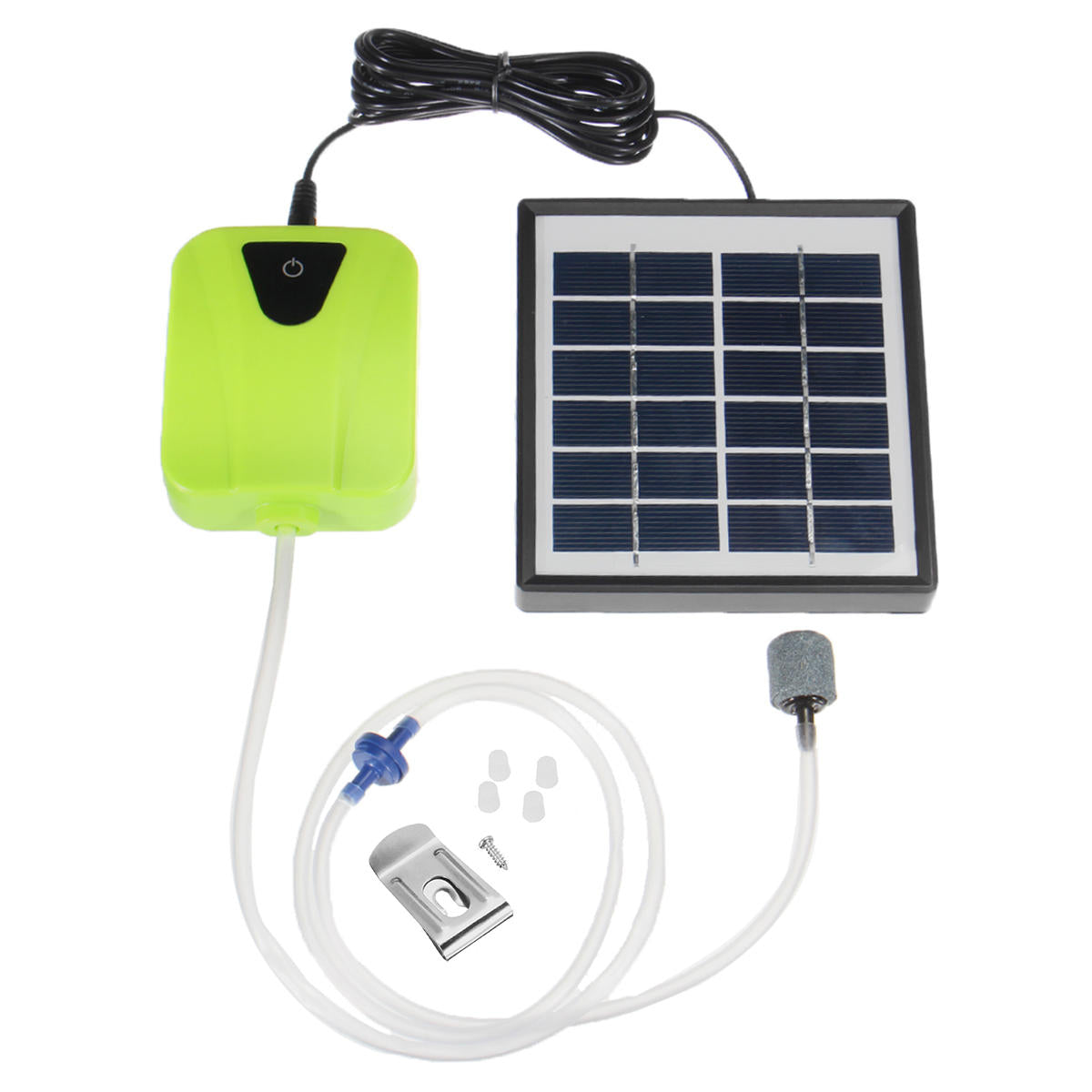 2.5W Oxygenator Air Pump Outdoor Solar Power Pond Aquarium Tank Pool Pump Fish