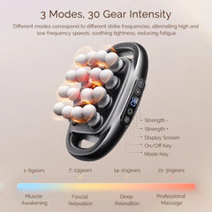 16-Head Body Massage Gun - Full Body Muscle Massager for Arms, Waist, Back, Thighs, Calves, Shoulders, and Feet