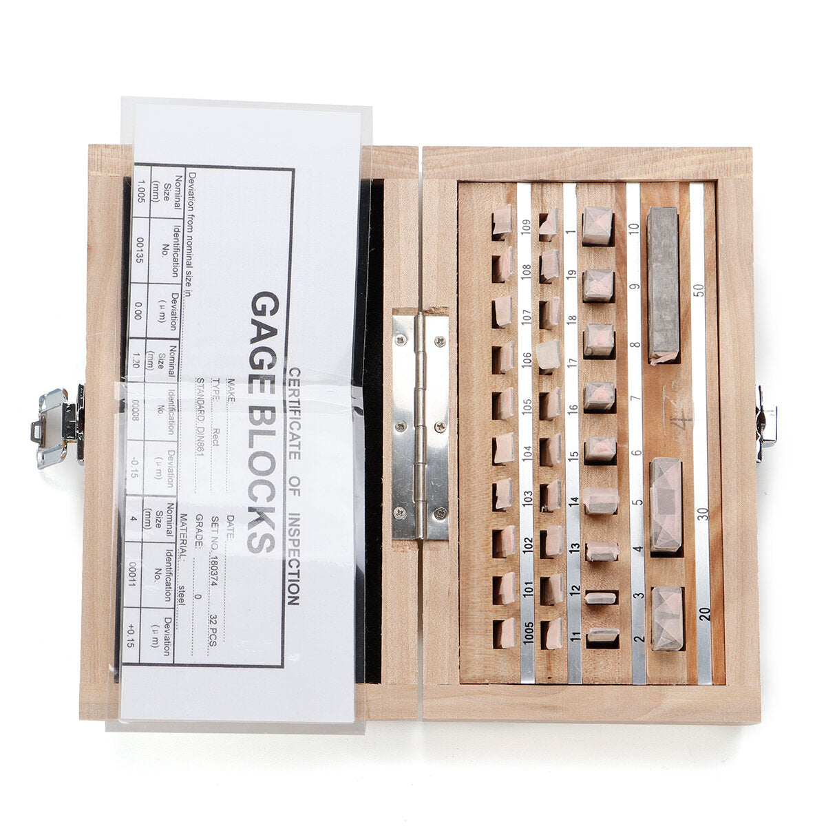 32-Piece Heat Treated Steel Block Set - Ultra Strong, High Precision, Durable, Rust-Resistant, Various Sizes