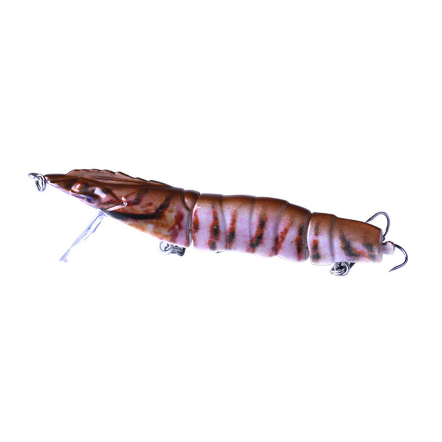 1Pc 11cm/16.7g 3 Section Shrimp Lure Fishing Lure Minnow Lure Artificial Hard Bait