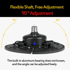 E27 Light Sensor LED Bulb  Deformable Folding Garage Lamp Warm White Indoor Outdoor Lighting AC220V