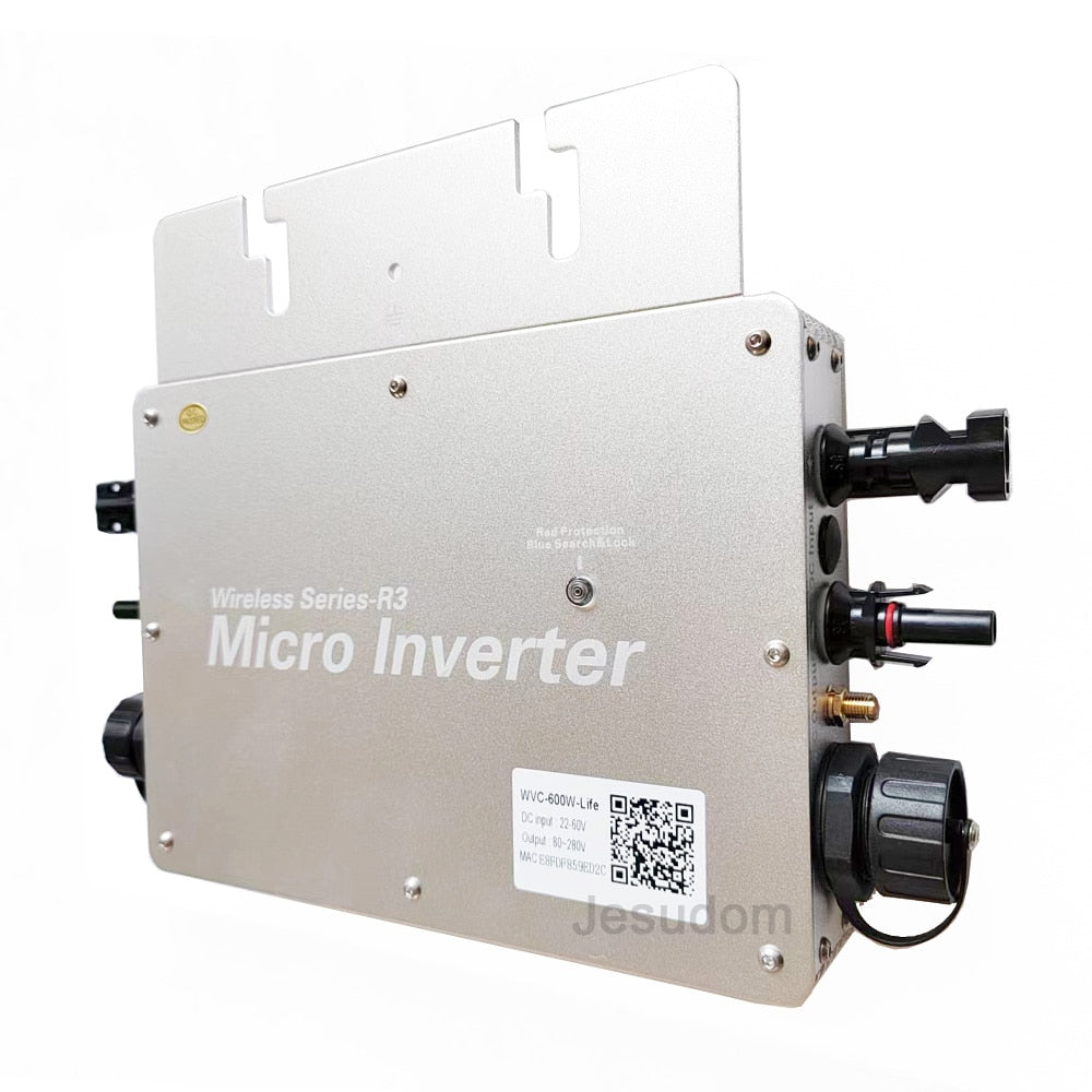 600W DC22-60V to AC230V 50HZ60HZ Pure Sine Wave Mobile Phone Monitoring Life Version of Solar Micro Grid Tie Inverter