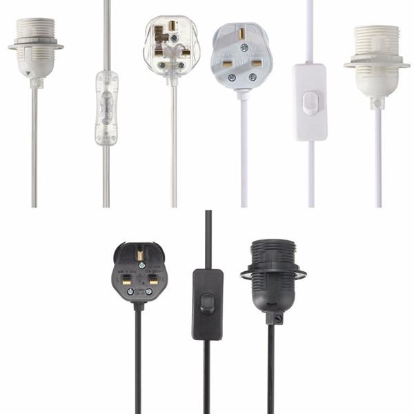 E27/E26 Edison ES Ceiling Light Holder Pendant Lamp Bulb Fitting Socket Switch Max Power AC 250V