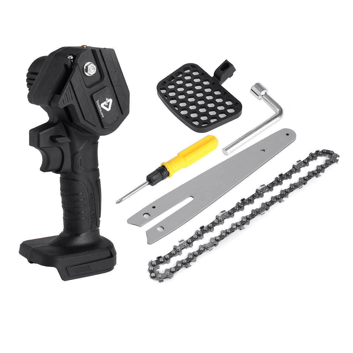 88VF 6 Inch Cordless Electric Chain Saw Chainsaw Woodworking Tool for Makita Battery