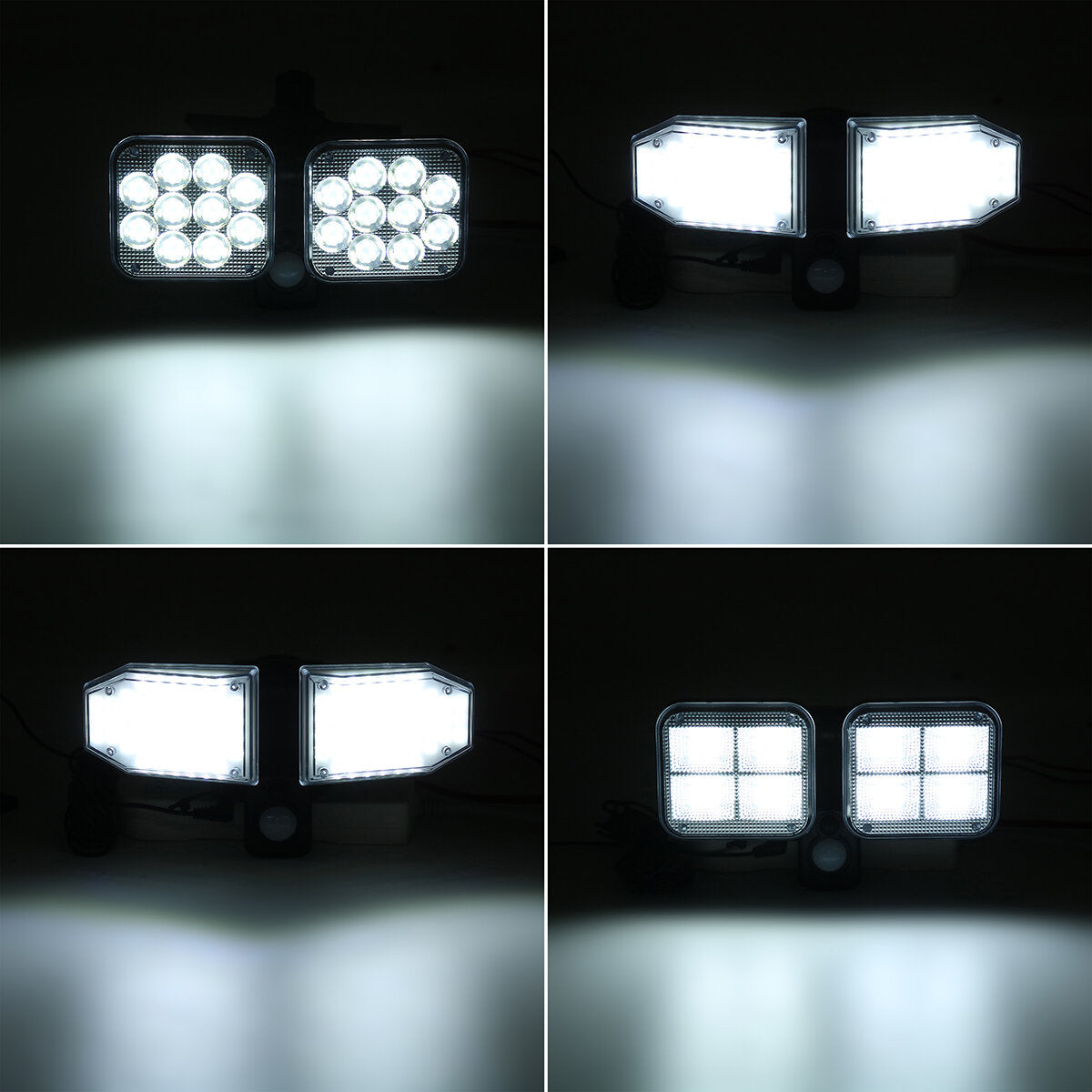 Multifunctional LED Solar Split Wall Light Human Body Sensor Light Outdoor Garden Light