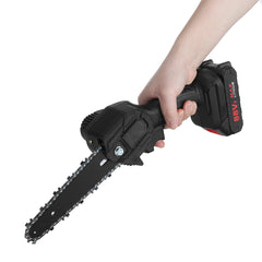6 Inch 1200W Electric Chain Saw Pruning ChainSaw Cordless Woodworking Cutter Tool