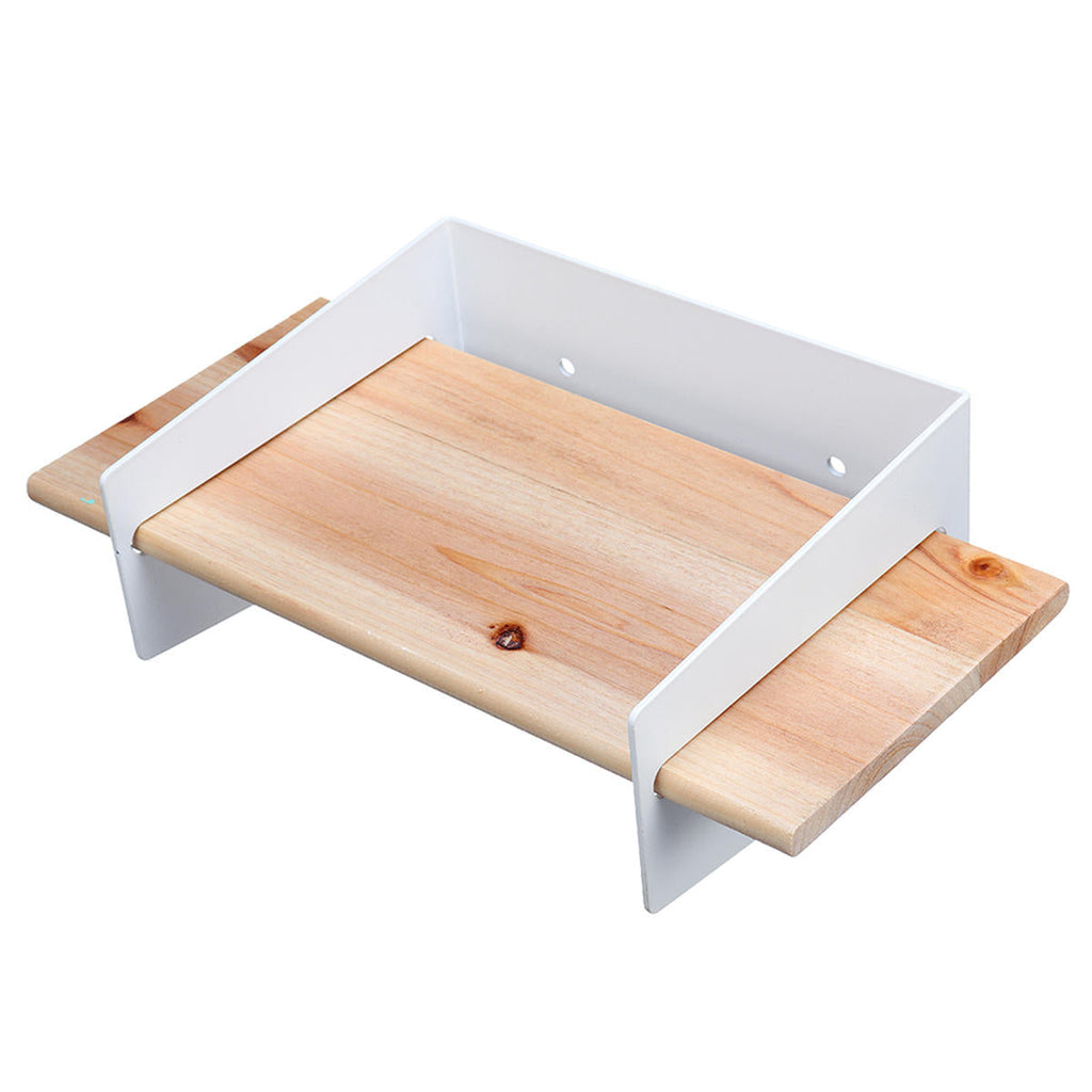 5 Color 20CM Floating Wall Mounted Shelf Hanging Holder Storage Iron Wood Display Bookshelf Bracket