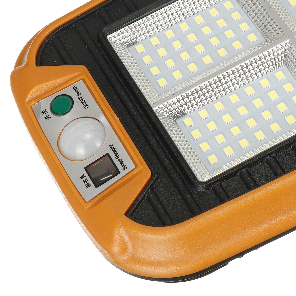 COB LED Solar Street Wall Light PIR Motion Sensor Dimmable Lamp Outdoor Garden