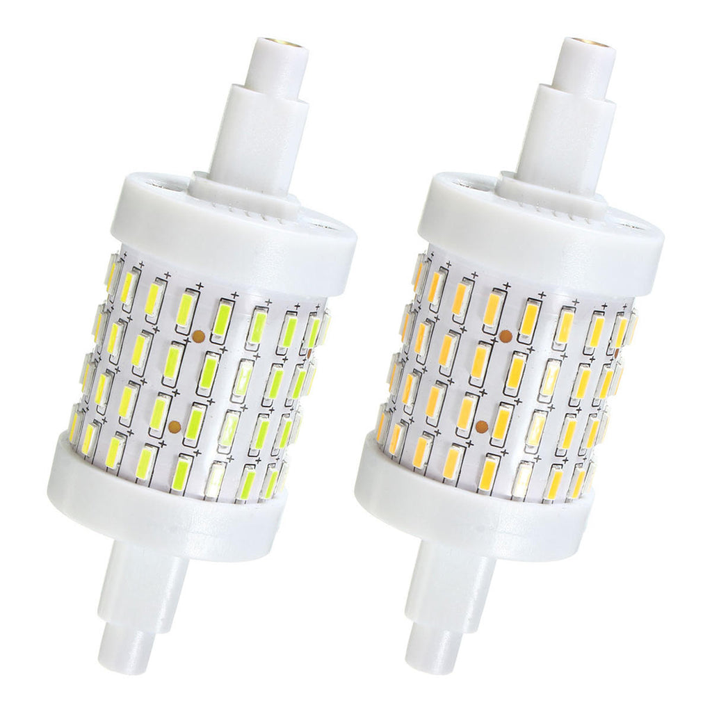 Dimmable R7S 78mm 5W 72 SMD 4014 350Lm Pure White Warm White LED Corn Light Bulb AC85-265V