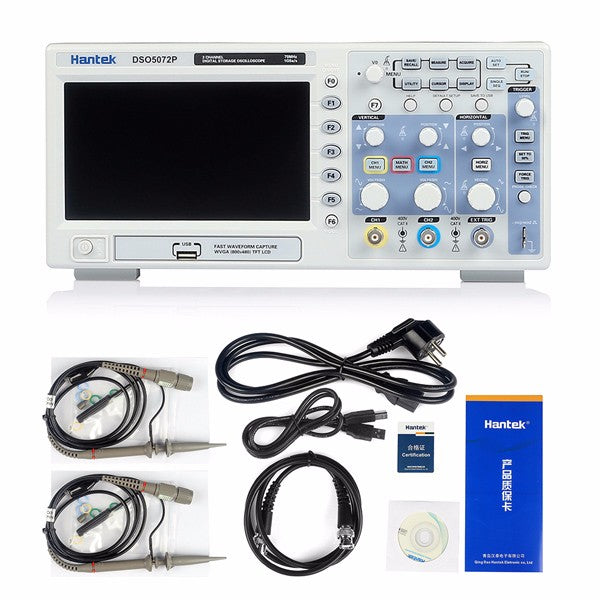 Digital Storage Oscilloscope 70MHz 2Channels 1GSa/s 7inch TFT LCD