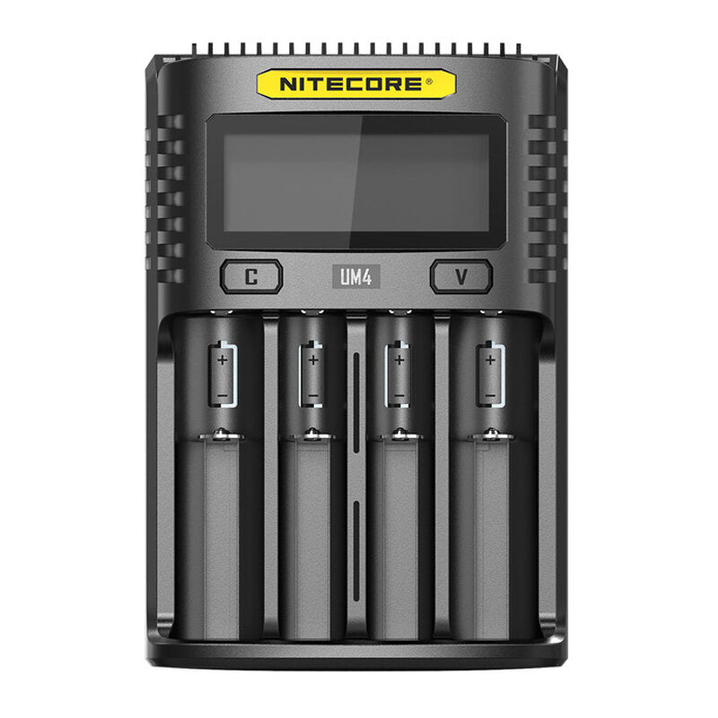 LCD Screen Display Lithium Battery Charger 4-Slots USB Charging Smart Rapid Battery Charger