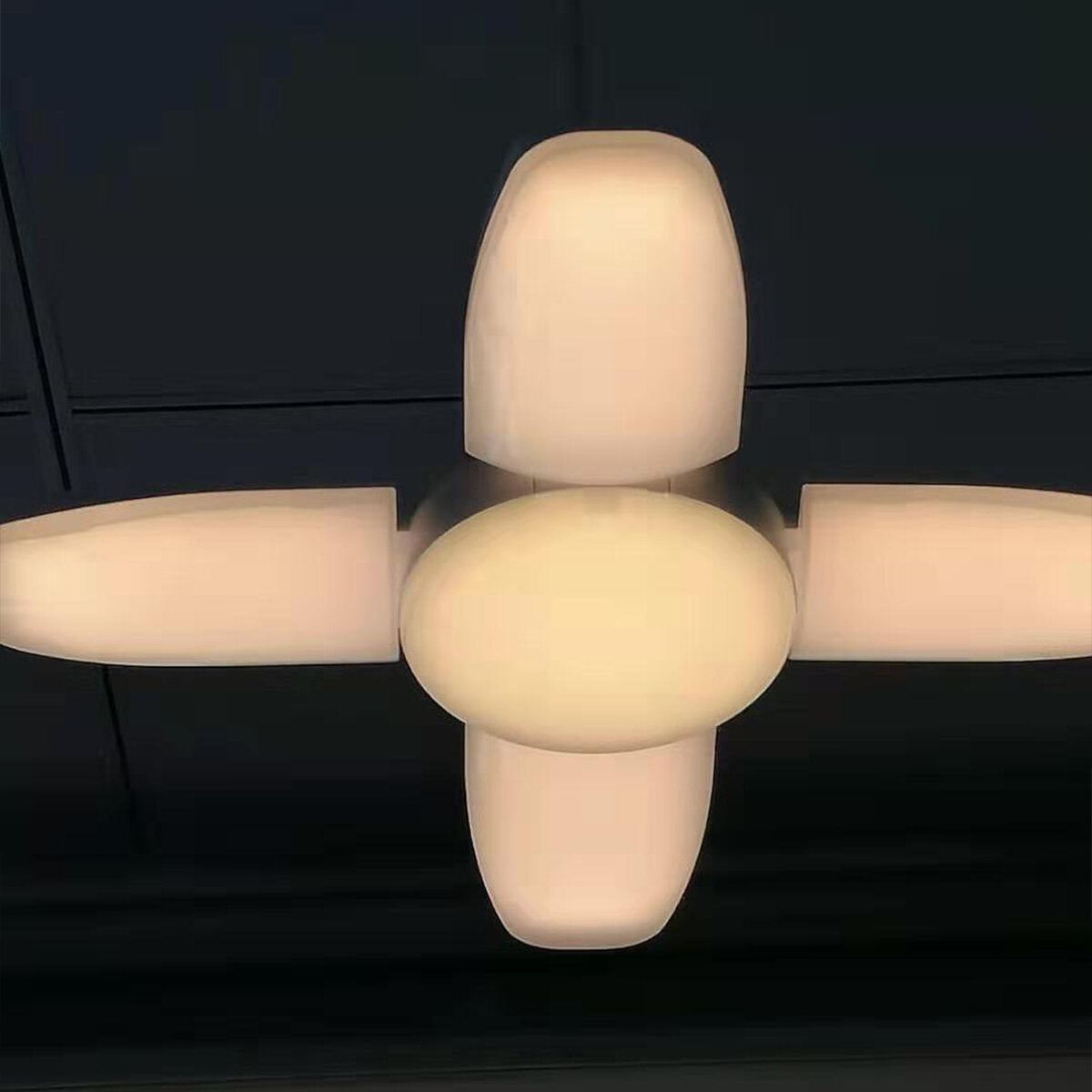 E27/E26 AC165V-265V Warm White Colorful 60W 2835 164LED Light Bulb Ceiling Fan Blade DeformableGarage Lamp