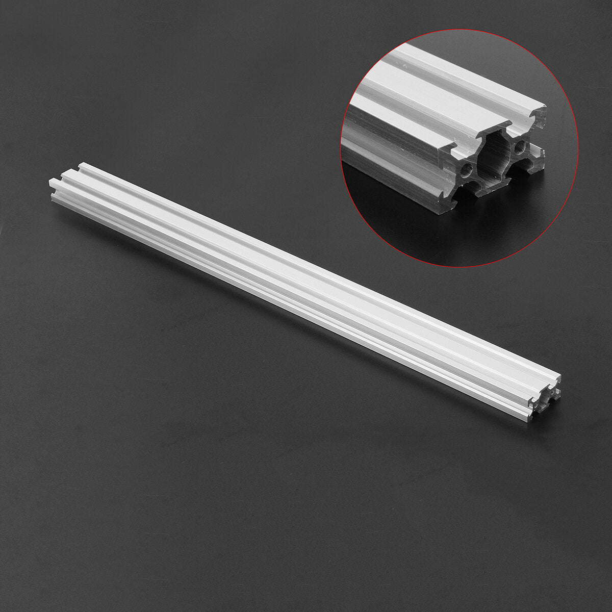 500mm 2040 V-Slot Aluminum Profile Extrusion Frame DIY CNC Tool Sliver