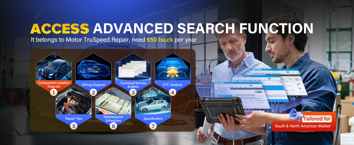 Advanced Diagnostic Tool Features Topology Mapping ECU Programming 5-in-1 VCMI Active Test 40+ Services Auto Scan Android 7.0