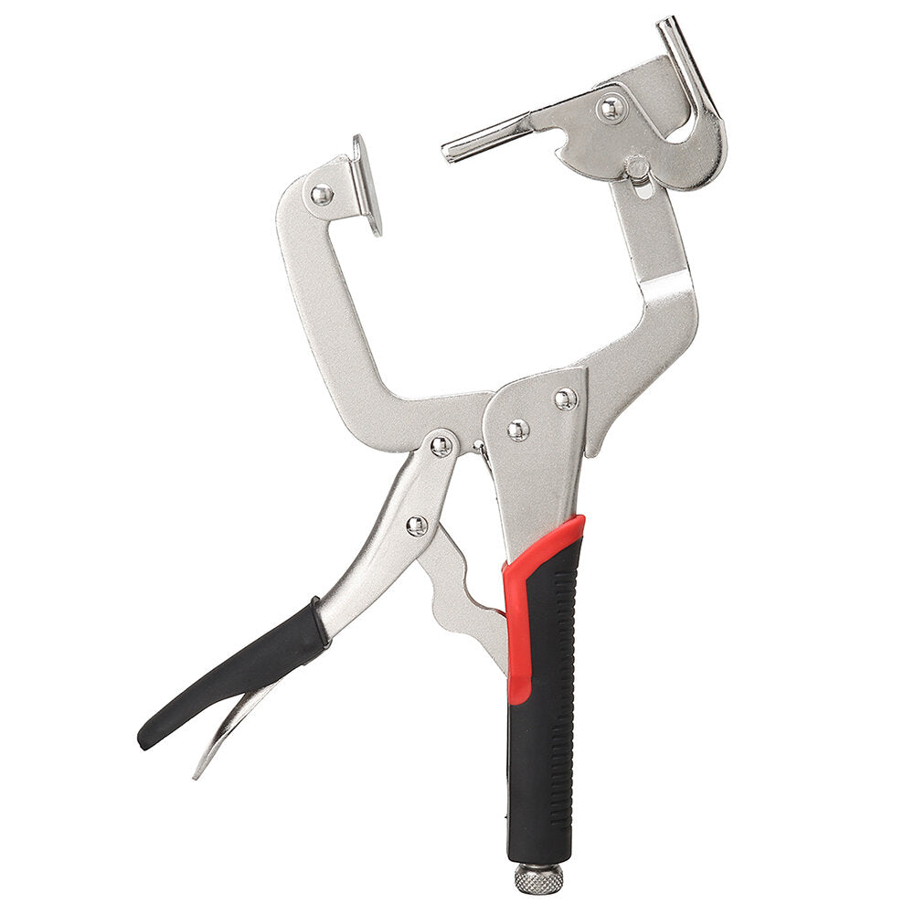 12" Versatile Woodworking Pliers - Adjustable C-Clamp, Durable Chrome Vanadium Steel, Comfortable Non-Slip Handle