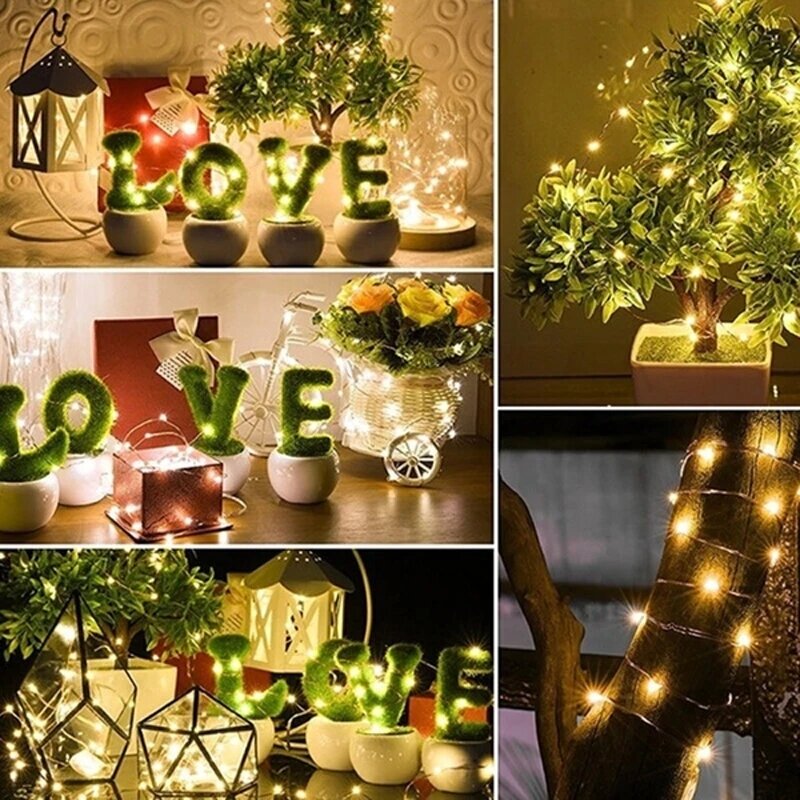 50/100/200LED Solar Light Outdoor Waterproof Fairy Garland String Lights Christmas Party Garden Solar Lamp Decoration