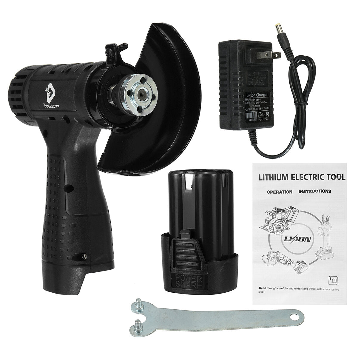 16.8V 550W Mini Electric Angle Grinder Polishing Machine 19500RPM Powerful Polishing Tool