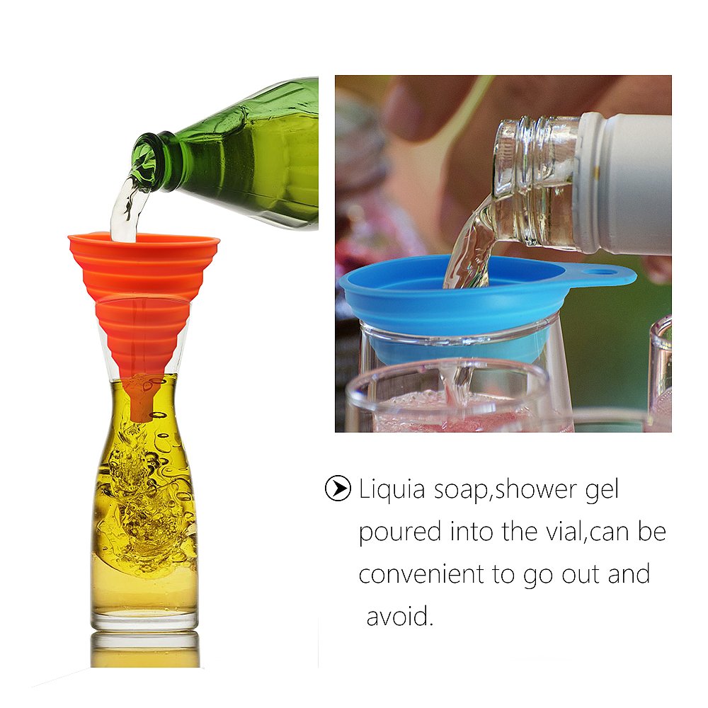 Home & Kitchen Fordable Funnel,Silicone Collapsible Style,BPA-free,Heat Resistant,for dishwasher