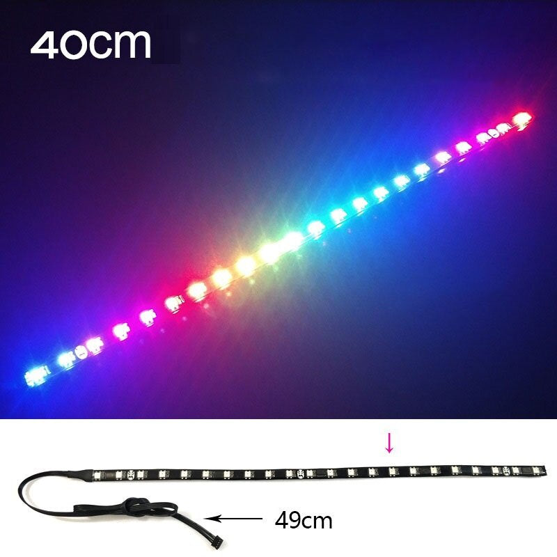 Computer 5V Aluminum Light Strip Chassis Light With Magnetic Multicolor RGB LED Pollution Color Atmosphere Lamp