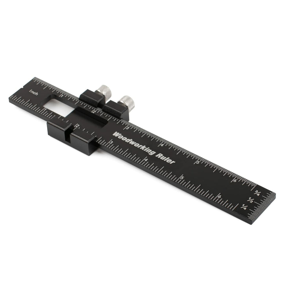 Aluminum Alloy Ruler 33x33x1cm - 6/8/12in, High Accuracy Measurement Markings, Quick & Easy to Use